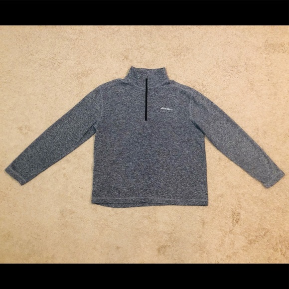 Eddie Bauer Fleece Quarter Zip Sweater - Picture 1 of 7